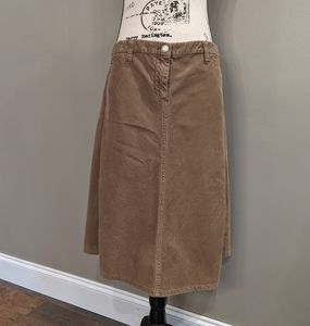 J. Crew Women's Tan Corduroy Skirt  Size 6